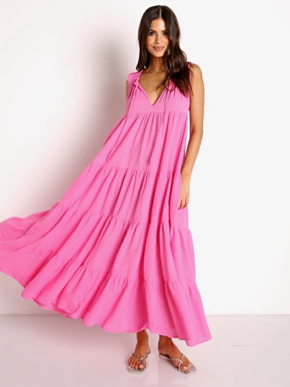 9 Seed Lighthouse Maxi Dress in Peony